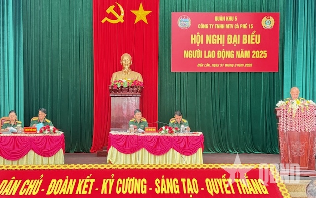 Công ty TNHH MTV Cà phê 15 tổ chức hội nghị đại biểu người lao động năm 2025